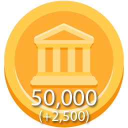 50,000 + 2,500 Tokens