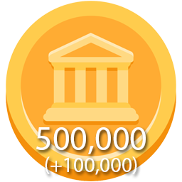 500,000 + 100,000 Tokens